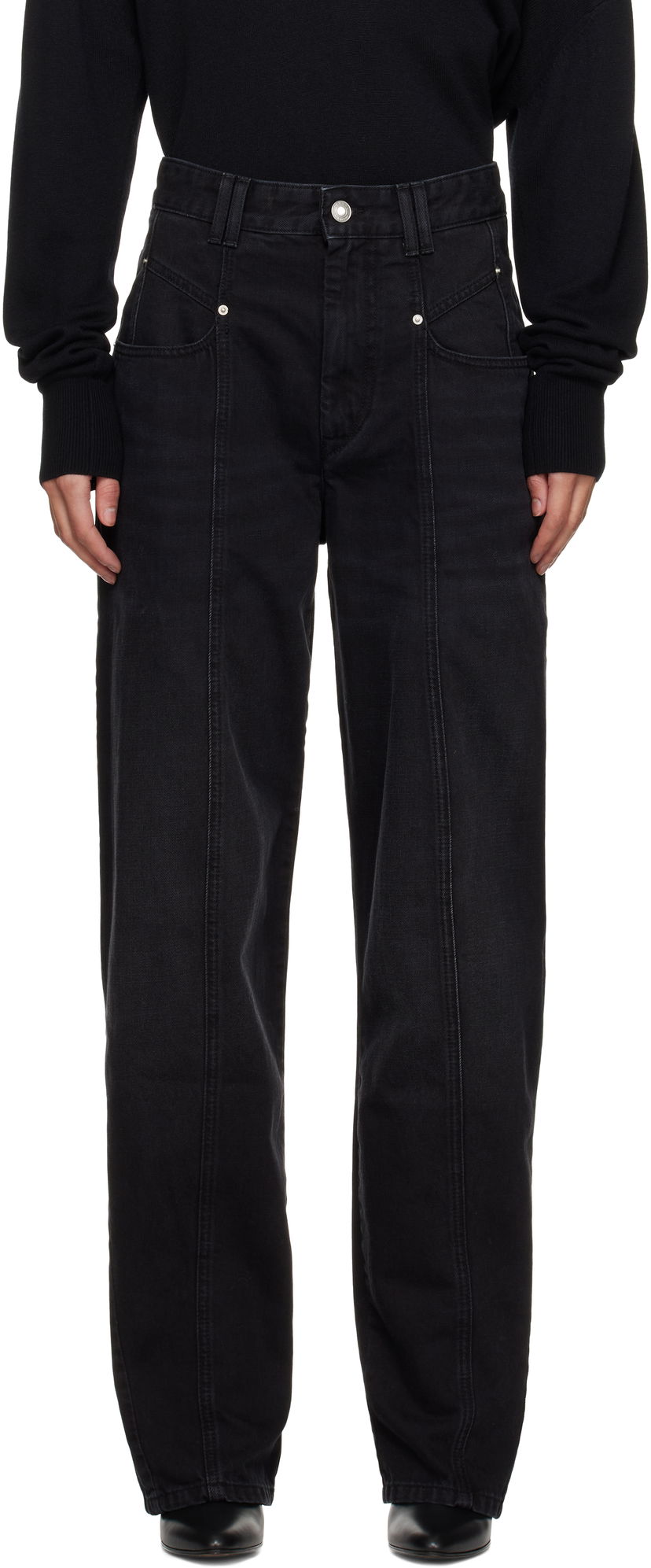 Джинси ISABEL MARANT Isabel Marant Vetan Jeans чорний | PA0045FB-B1H06I