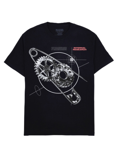 Футболка Pleasures Research T-Shirt чорний | P23F051-BLACK