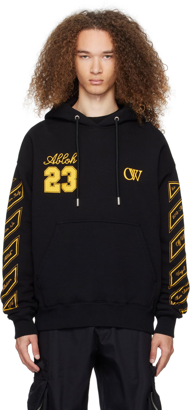 Світшоти Off-White Black 'OW 23' Skate Hoodie чорний | OMBB085S24FLE0121022
