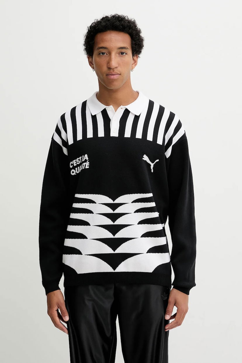 Cветр Puma Puma C'est la Quinte Knit Sweater чорний | 632512