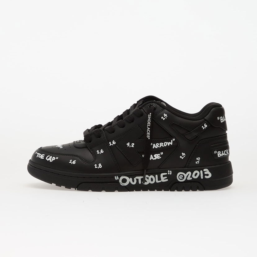 Кросівки та взуття Off-White Off-White Out Of Office Graffiti чорний | OMIA189F25LEA0071001
