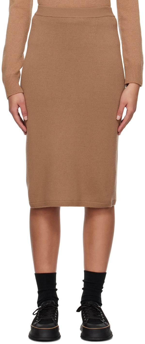 Спідниця Max Mara Max Mara Dina Midi Skirt Коричневий | 2419301011600 MM12047