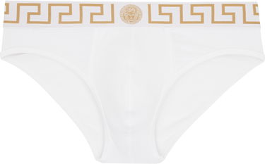 Боксери Versace Three-Pack Briefs With Greca Border Сірий | AU10327_1A10011, 3
