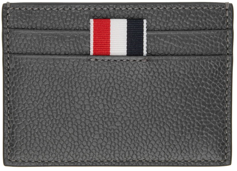 Гаманець Thom Browne Thom Browne Monogram Card Holder Сірий | MAW253A-07557