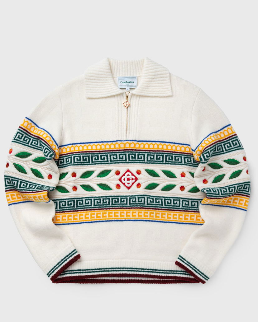 Cветр Casablanca LAURIEL OLYMPIQUE JUMPER Зелений | MF24-KW-773-01