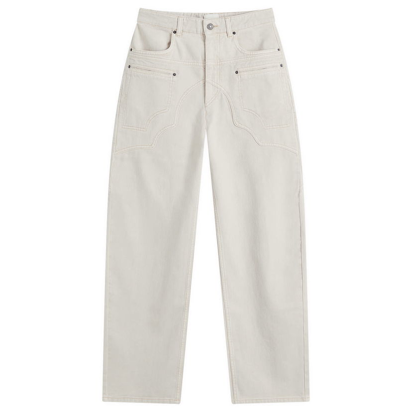 Джинси ISABEL MARANT Isabel Marant Beryl Cargo Jeans, Size Medium бежевий | PA0481FA-C1H01I