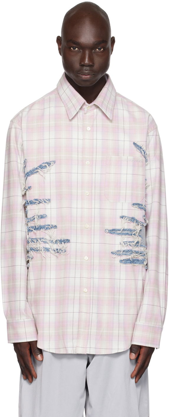 Сорочка Y/PROJECT Whisker Long Sleeve Shirt Рожевий | SHIRT72-S25