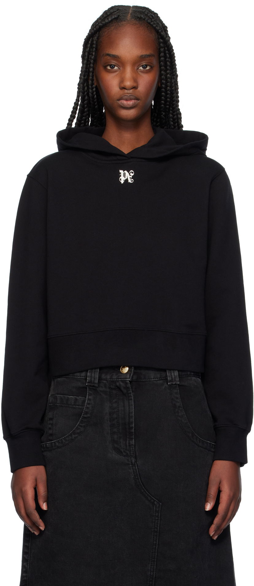 Світшоти Palm Angels Pencil Hoodie чорний | PWBB069F24FLE0051003