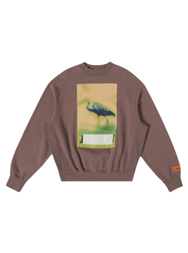 Світшоти HERON PRESTON Censored Print Crewneck Сірий | HMBA020F22JER0030919