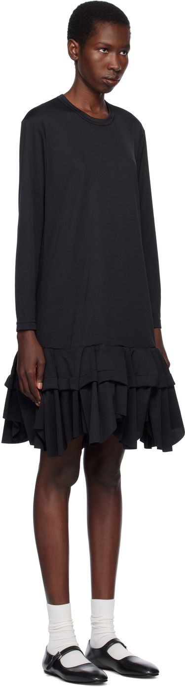 плаття Comme des Garçons Comme des Garçons Midi Dress with Ruffles чорний | RO-T009-051-1, 1