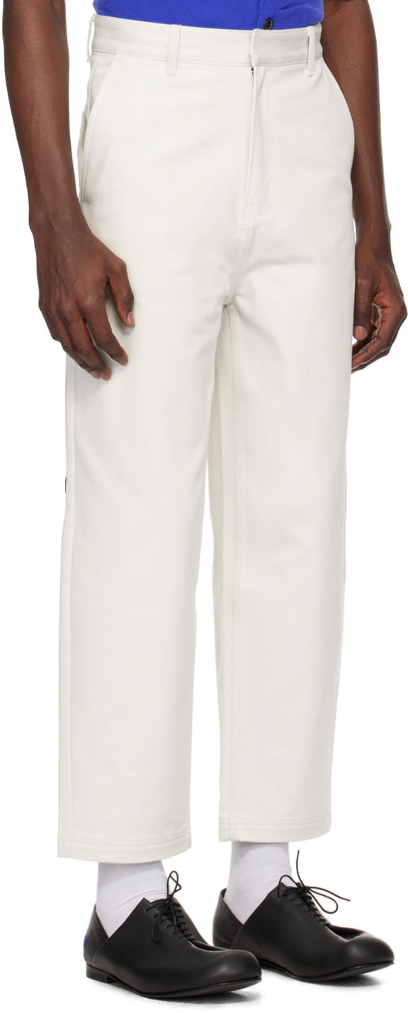 Штани ADER ERROR Patch Trousers білий | BMSGFYBT0101IV, 1