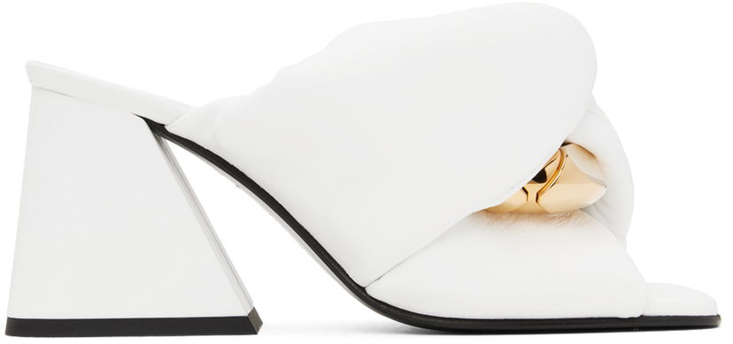Кросівки та взуття JW Anderson JW Anderson Chain Twist Mules білий | ANW40090A