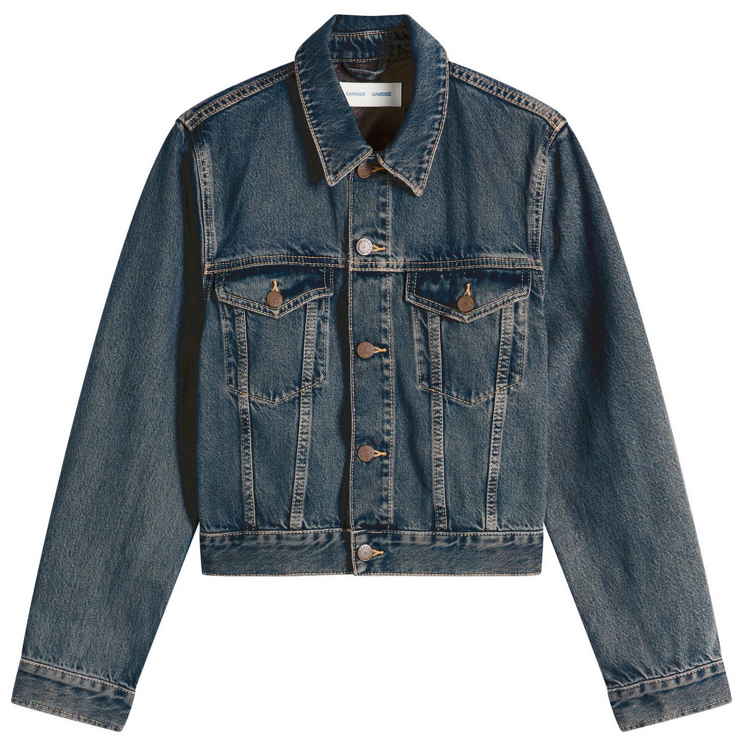 Куртка Samsoe Samsoe Sabeth Denim Jacket Синій | F25300108-CLR002308, 1