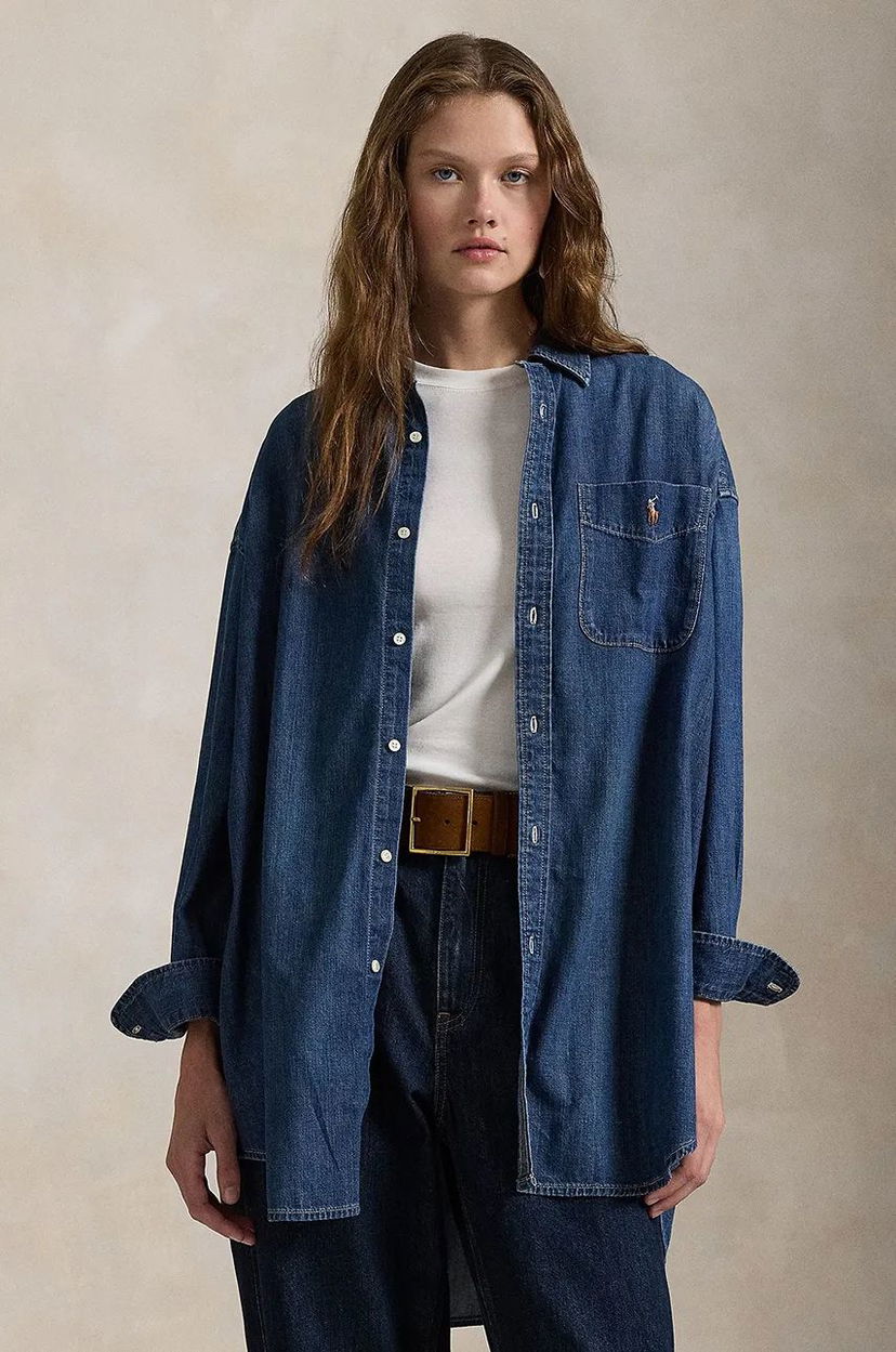 Сорочка Polo by Ralph Lauren Relaxed Fit Denim Shirt Синій | 211959035