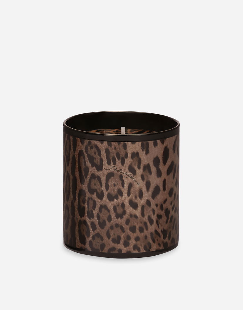Свічки Dolce & Gabbana Dolce & Gabbana Patchouli Leopard Print Glass Candle Коричневий | TCC159TCAG3UL026