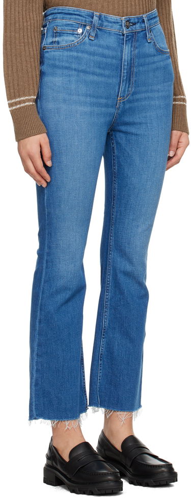 Джинси rag & bone Casey High-Rise Frayed Flare Jeans Синій | WDD23F2917C2C1, 1