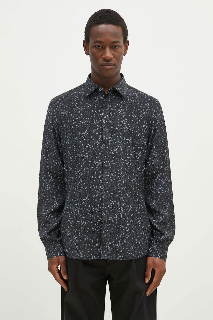 Сорочка Paul Smith Paul Smith Slim Fit Shirt with Classic Collar чорний | M1R.656U.P02579
