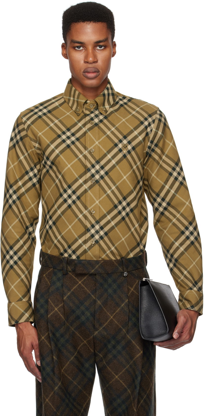 Сорочка Burberry Check Cotton Shirt Зелений | 8098838