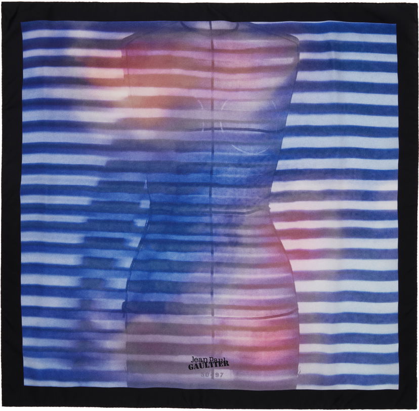 Шарф Jean Paul Gaultier Jean Paul Gaultier 'The Air' Silk Scarf Синій | 25/03-U-AC023-W027-565034