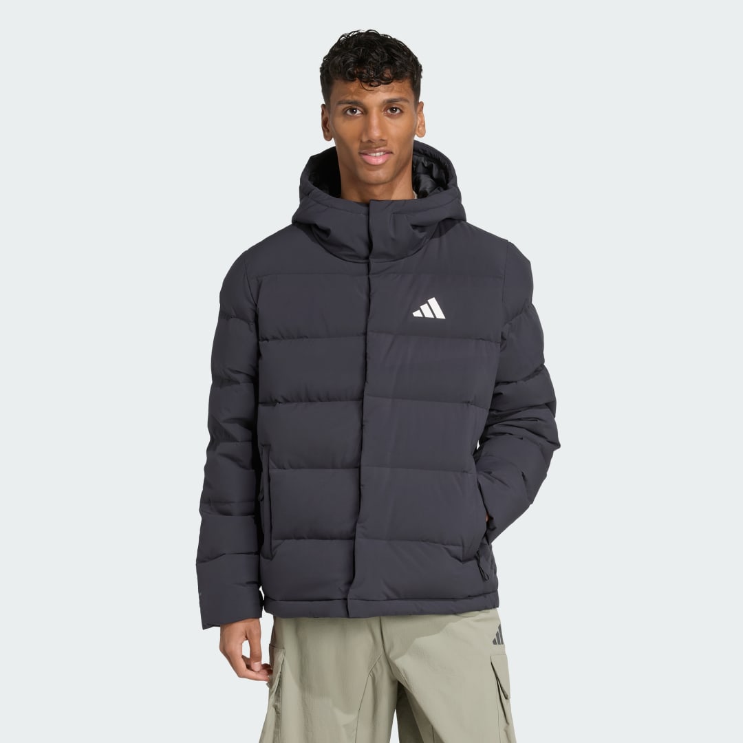 Пуховик adidas Performance Helionic CLIMAWARM Hooded Down Puffer Jacket чорний | JN2099, 0