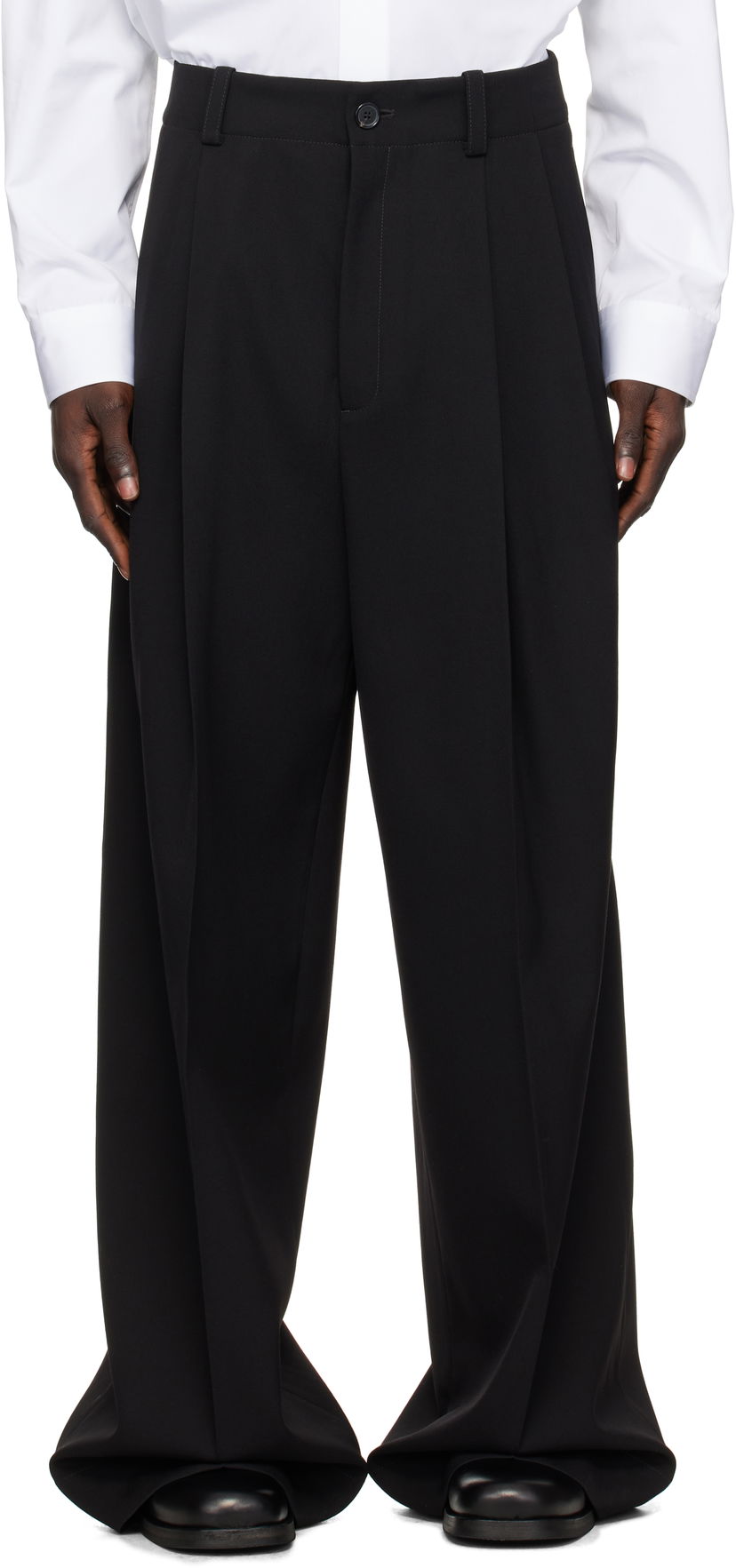 Штани Off-White Wool Tailored Trousers чорний | OMCA24BF24FAB0021010