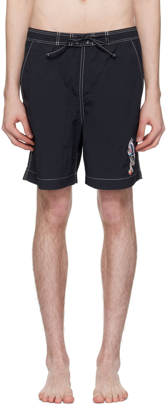 Купальники ISABEL MARANT Embroidered Swim Shorts чорний | 24EMB0009HA-B2P04H