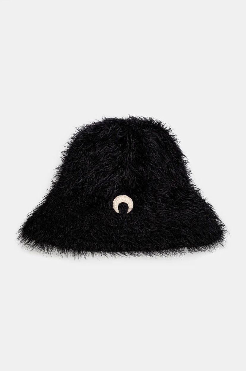Капелюх Marine Serre Wild Puffy Knit Bucket Hat чорний | UHG043A.CKNI0031