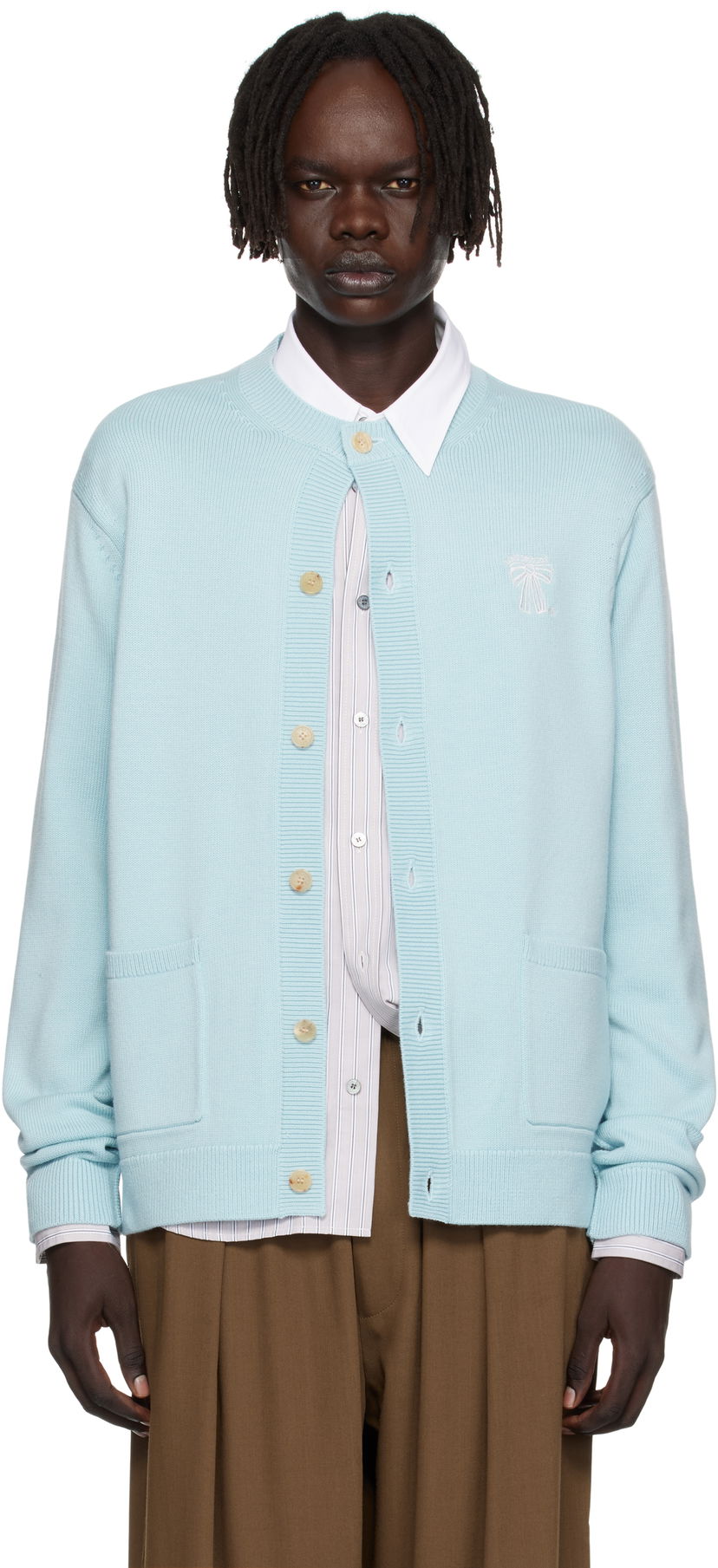 Cветр Acne Studios Acne Studios Crewneck Cardigan Синій | B60385-
