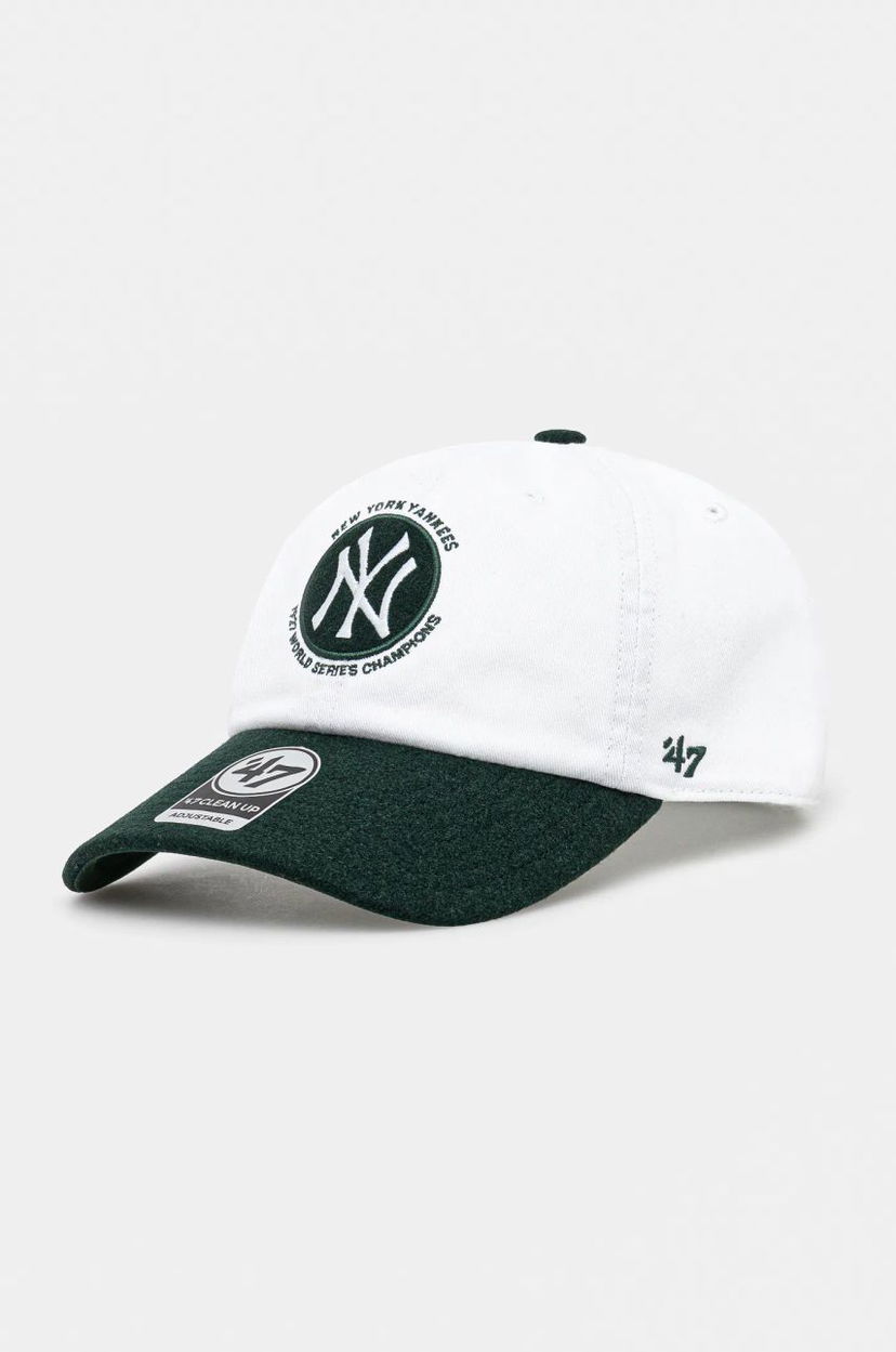 Кепка Sporty & Rich '47 New York Yankees Clean Up Adjustable Baseball Cap білий | AC060505636WH12
