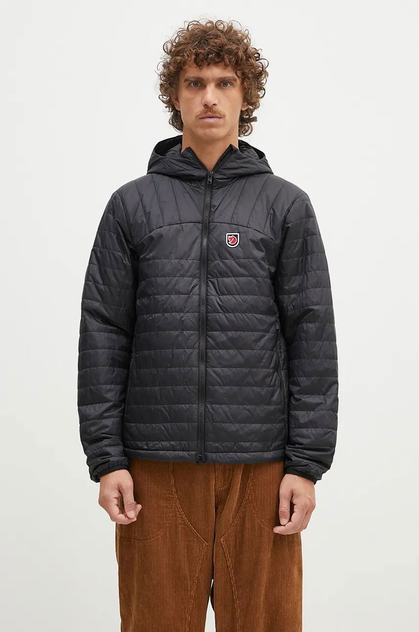 Пуховик FJÄLLRÄVEN Expedition X-Latt Hoodie Puffer Jacket чорний | F12500157.550