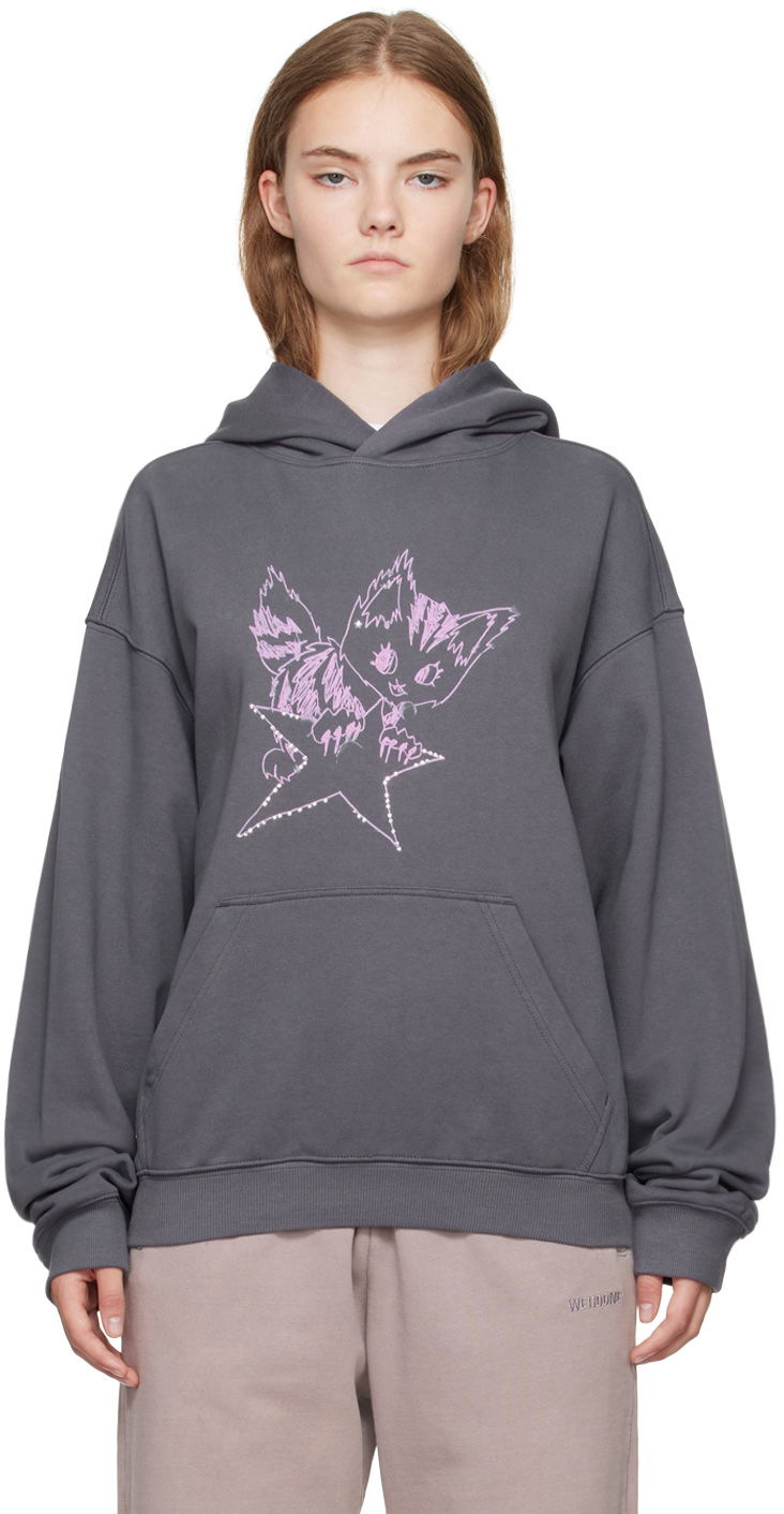 Світшоти We11done We11done Monster Fitted Hoodie Сірий | WD-TH2-24-832-U-CH