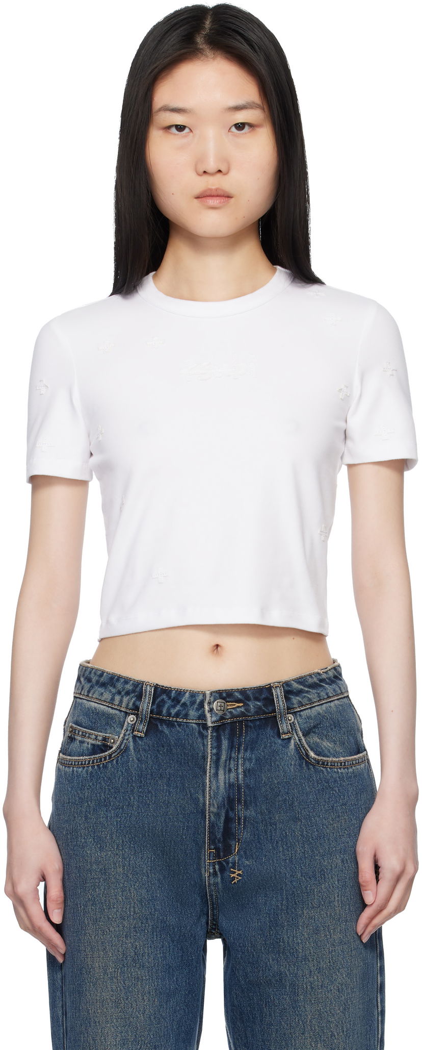 Кроп-топи Ksubi Ksubi 1999 Plus Baby Cropped T-Shirt білий | WPS25TE012