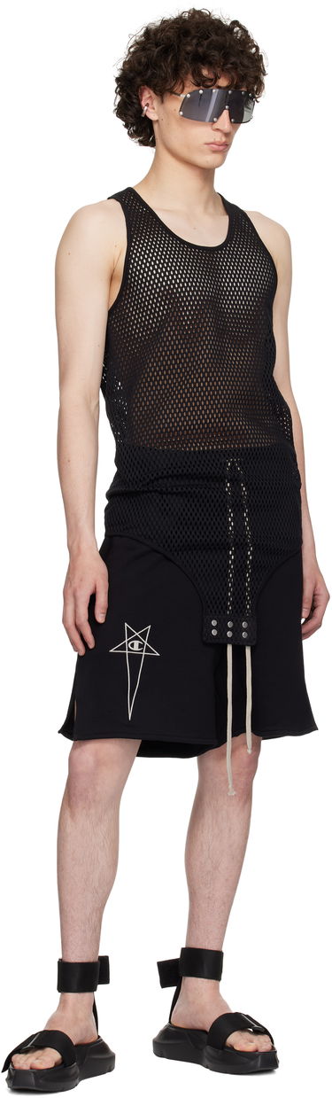 Безрукавка Rick Owens Rick Owens Champion Edition Mesh Tank Top чорний | CM01E1680 CHONET MESH, 3