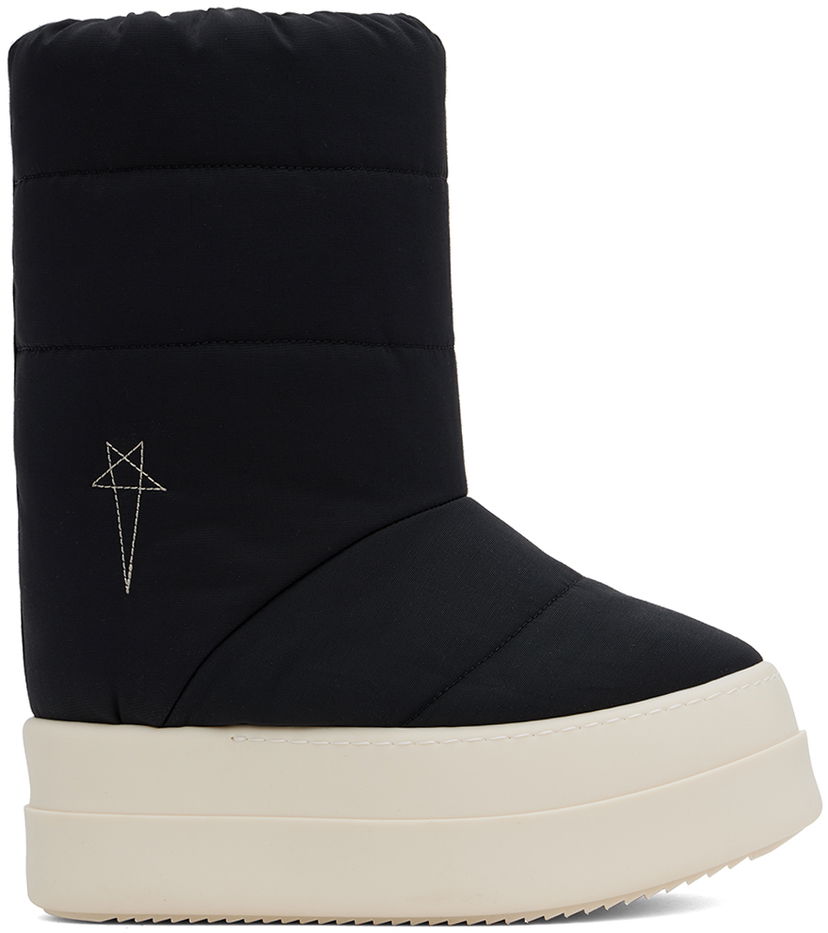 Кросівки та взуття Rick Owens Porterville Mega Bumper Lunar Boots чорний | DS02D2838 MUPAM9