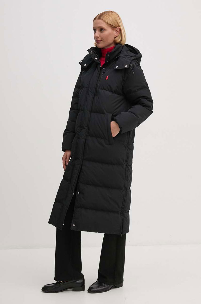 Пуховик Polo by Ralph Lauren Long Puffer Jacket чорний | 211941005
