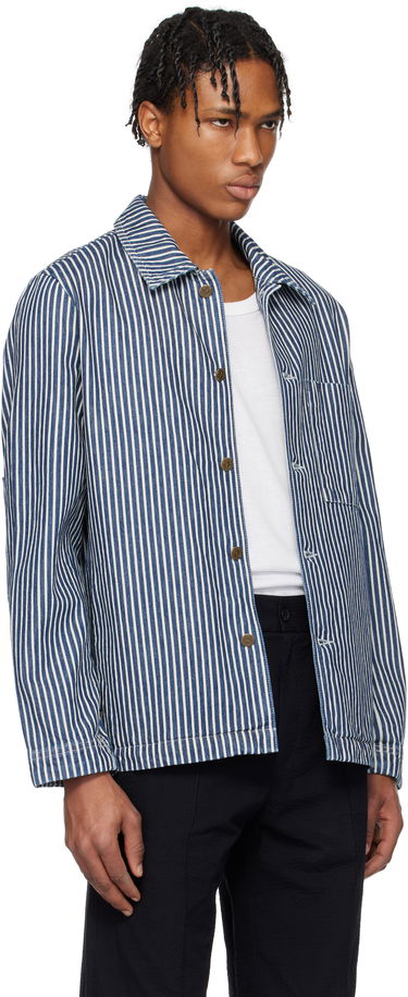 Сорочка A.P.C. A.P.C. Raphael Striped Denim Jacket Синій | COHHG-H32001, 1