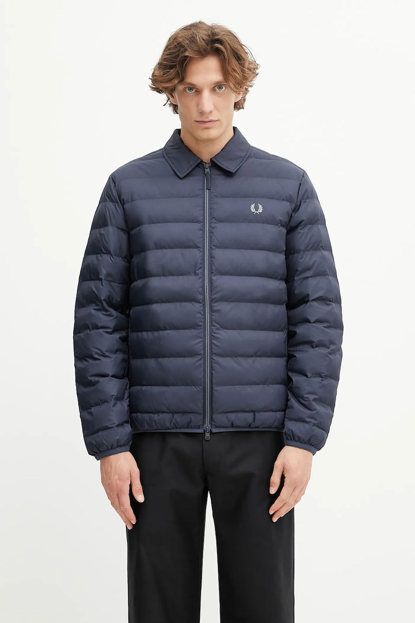 Пуховик Fred Perry Fred Perry J1301 Puffer Jacket темно-синій | J1301