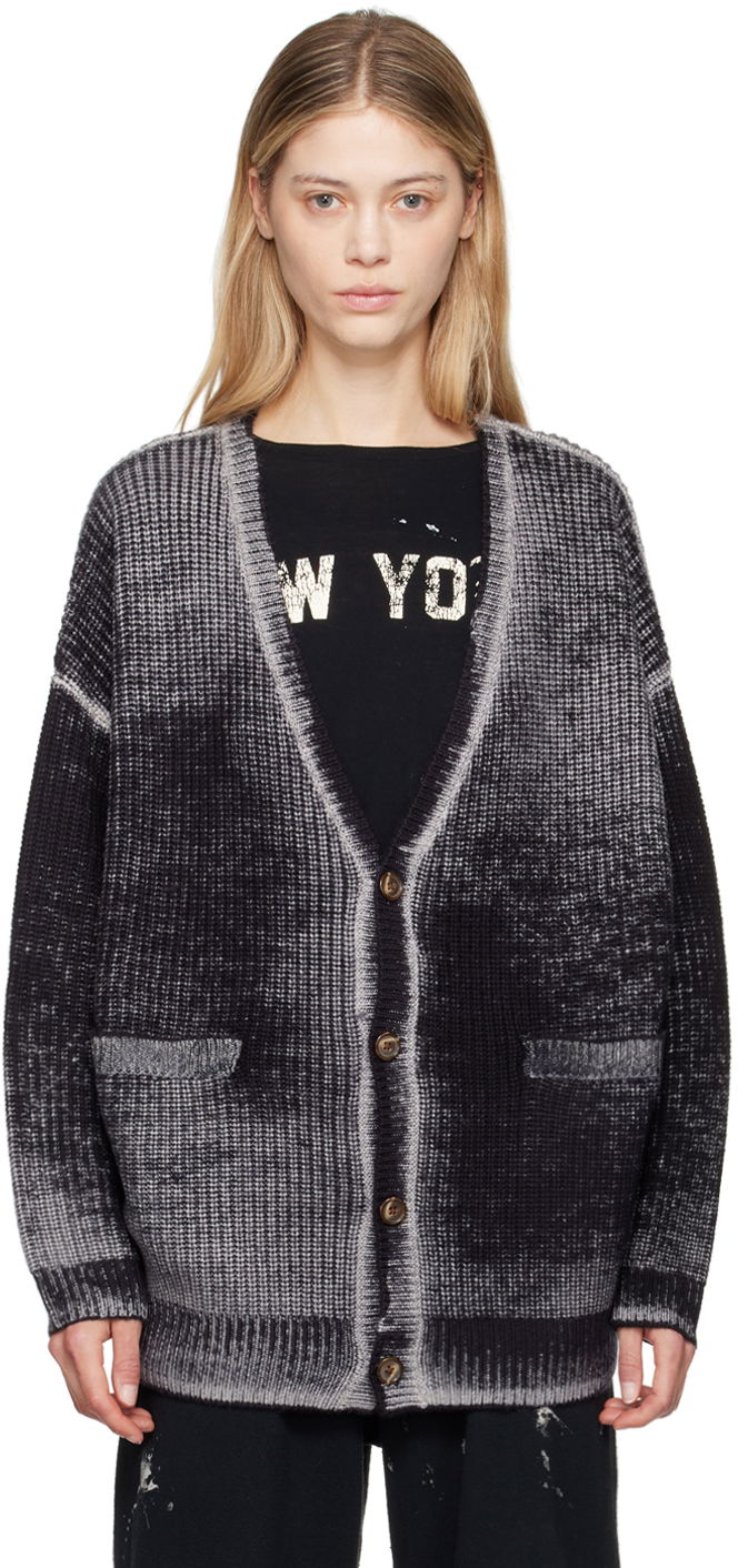Cветр R13 R13 Oversized Knit Cardigan Сірий | R13WY198 Y158B