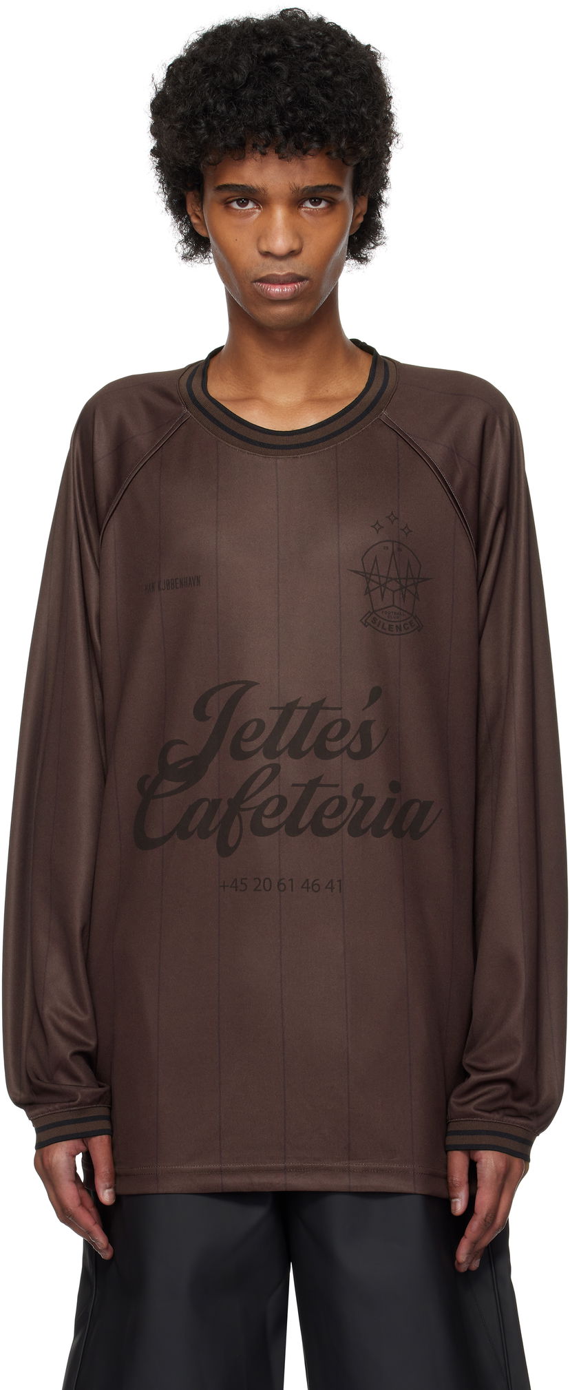 Джерсі Han Kjøbenhavn Han Kjobenhavn Logo Football Long Sleeve T-Shirt Коричневий | M-134406