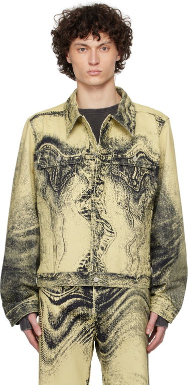 Куртка Camper CAMPERLAB Distorted Print Denim Jacket Жовтий | AU00005-008, 0