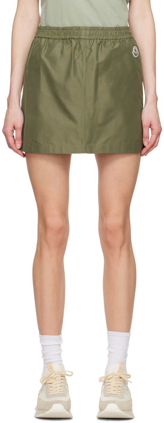 Спідниця Moncler Green Flap Pocket Miniskirt Зелений | J10932D00013597I9