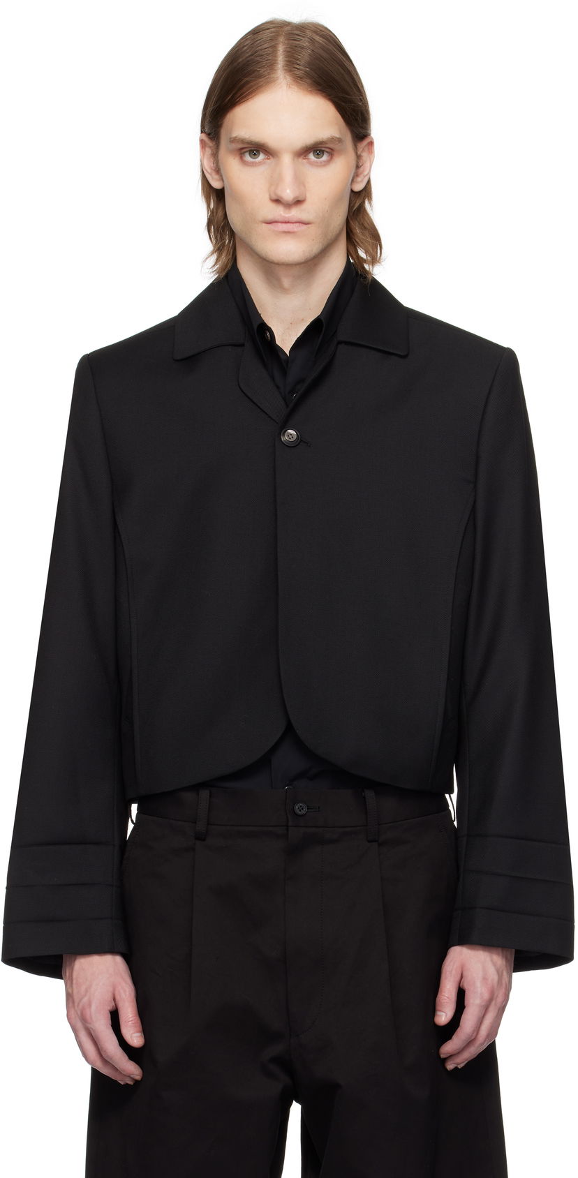 Куртка ADER ERROR ADER error Product. 4 Cropped Blazer чорний | BO01SSBZ0205BK