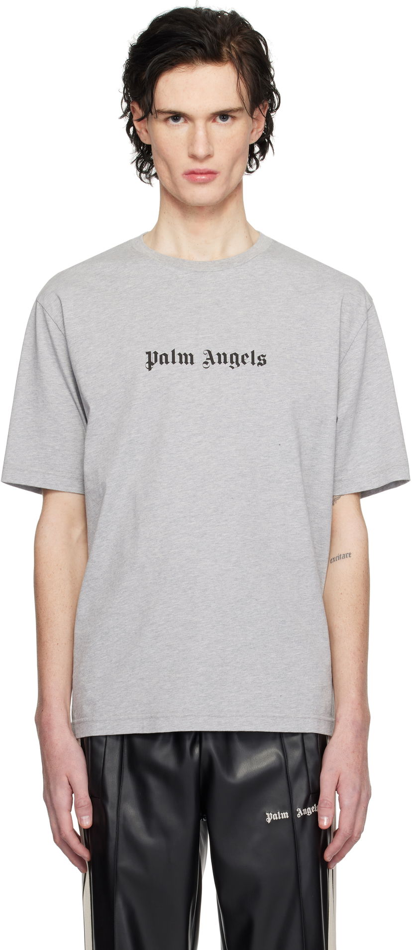 Футболка Palm Angels Slim Fit T-Shirt Сірий | PMAA089C99JER0030810