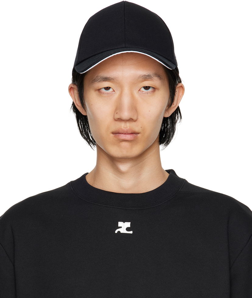 Кепка Courrèges Designer Classic Cap чорний | 123ACT002CO0024