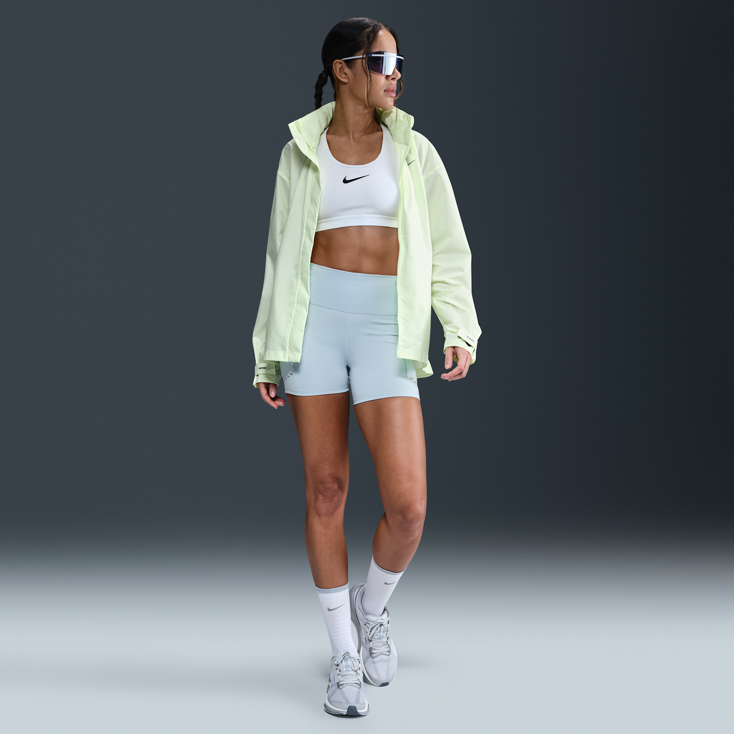Вітровка Nike Swift High-Waisted 4" Running Shorts with Pockets Жовтий | HJ2258-440, 0