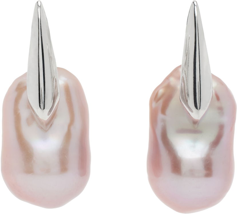 Сережки Bottega Veneta Small Pearl Earrings Рожевий | 814916 V721C