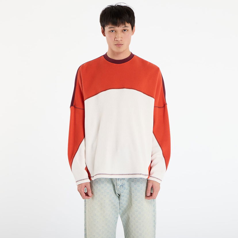 Cветр adidas Originals La Cienega Sports Waffle Knit Color Block Long-Sleeve Top Різнокольоровий | JX6138