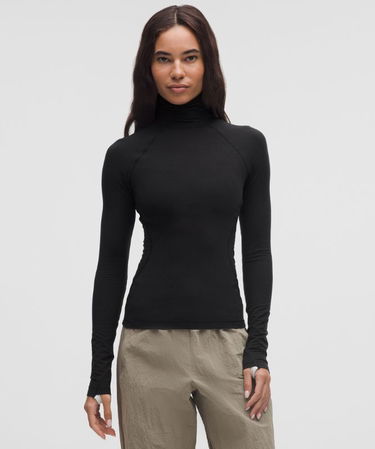 Cветр lululemon Wool-Blend Turtleneck Base Layer чорний | prod20001527, 0