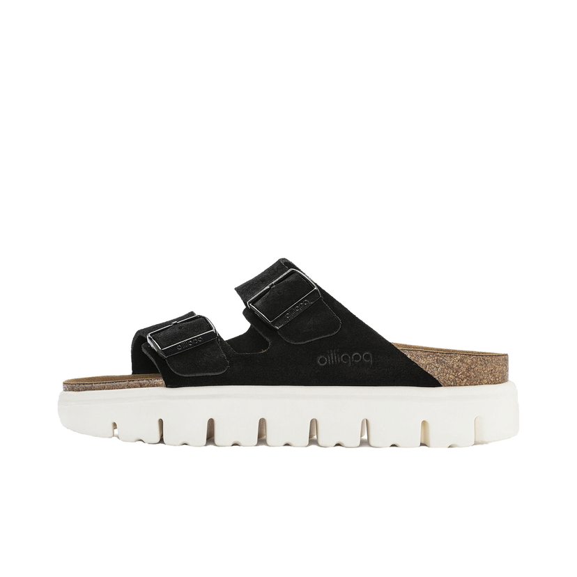 Кросівки та взуття Birkenstock Arizona Chunky Suede Leather Narrow Fit чорний | 1023717