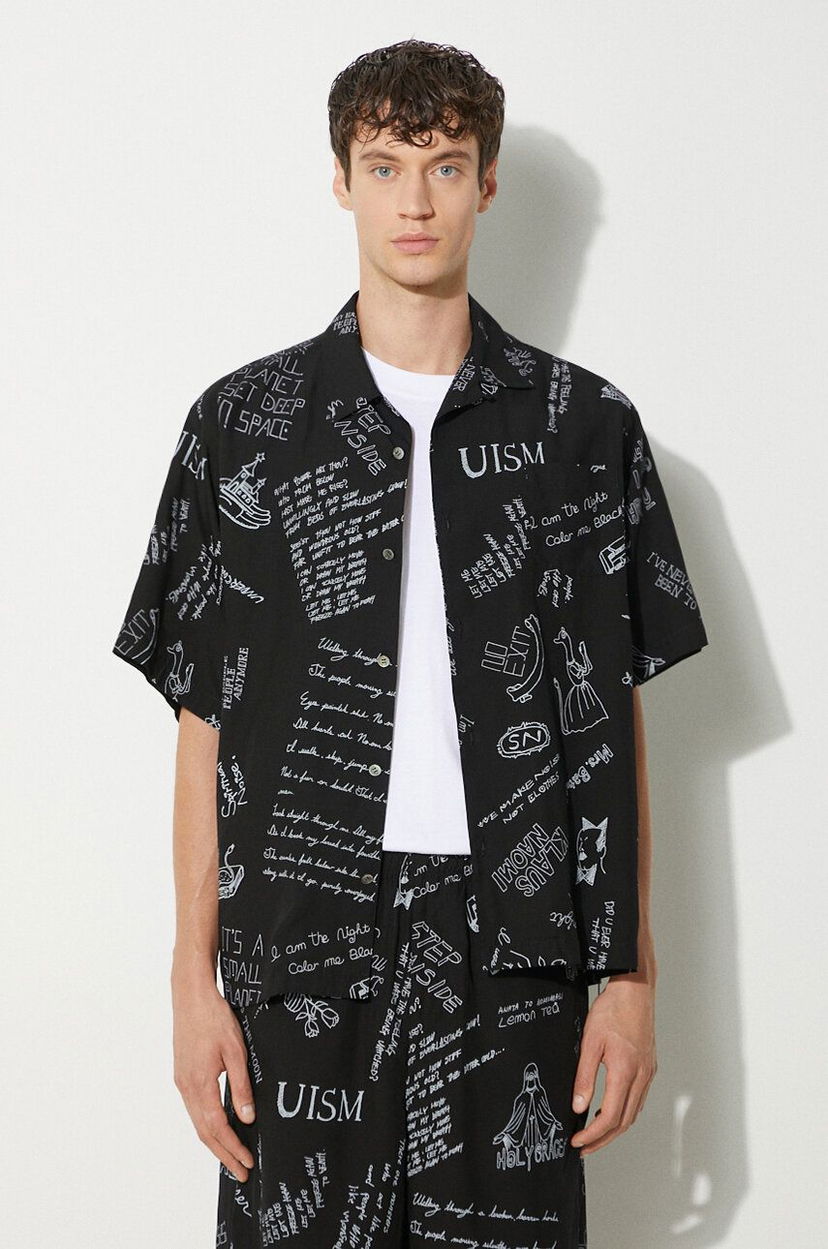 Сорочка UNDERCOVER Printed Shirt Relaxed чорний | UC1D9401